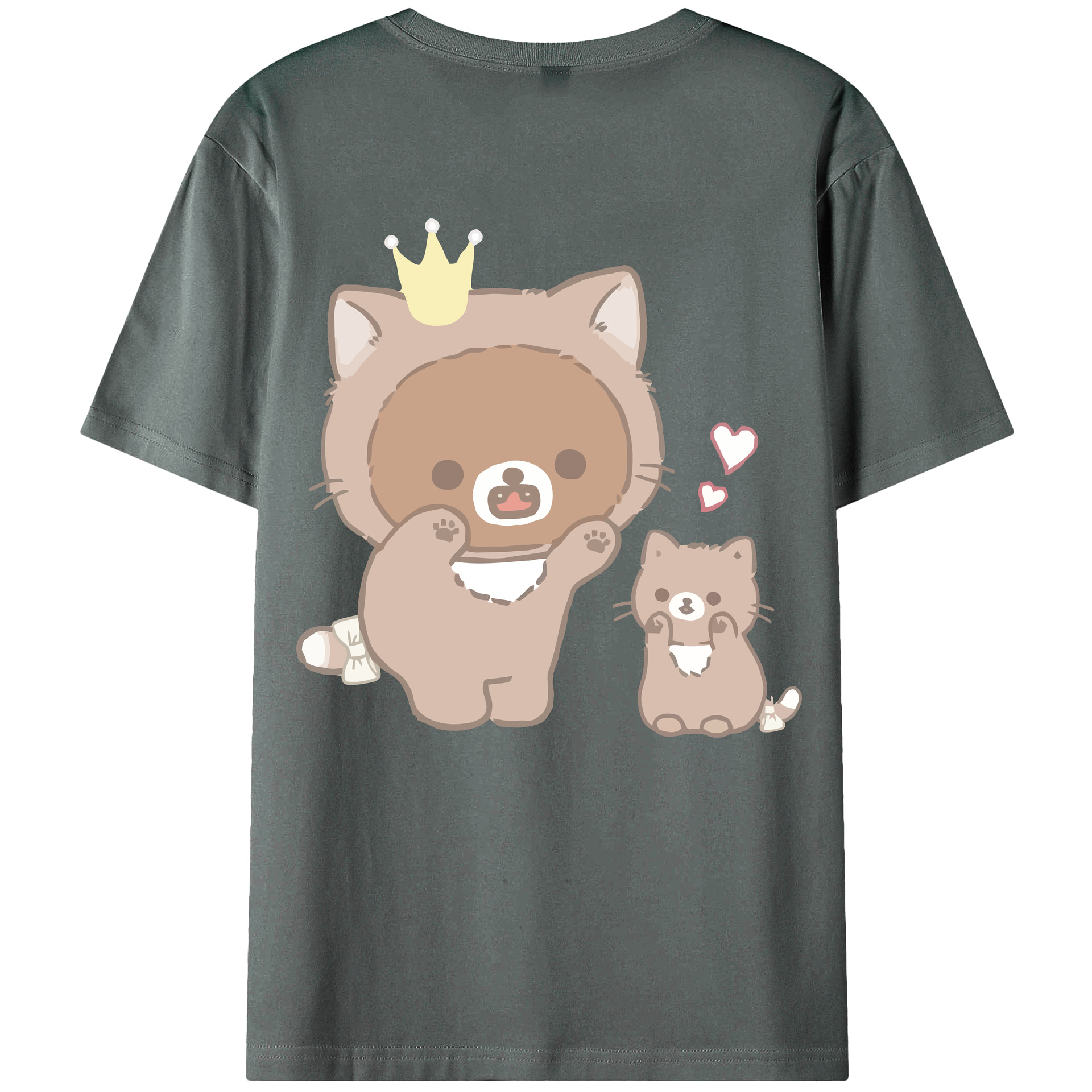（画像用） リラックマ リラックマ キイロイトリ Rilakkuma Korilakkuma Kiiroitori 綿100％ メンズ半袖Tシャツ（バックプリント） 通気性